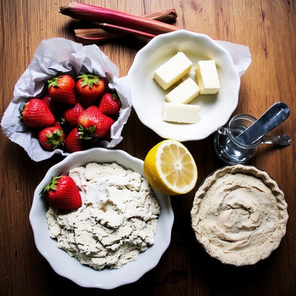 precise strawberry rhubarb ingredients
