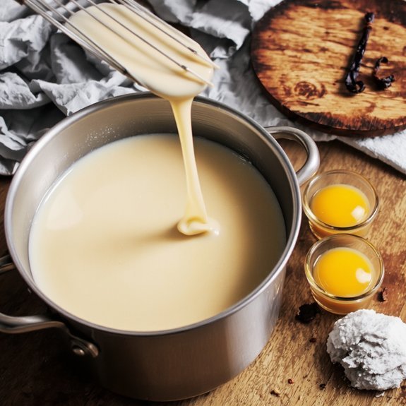 precisely tempered silky custard