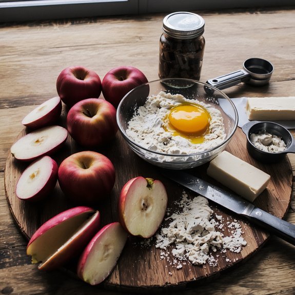 prep apples measure dry