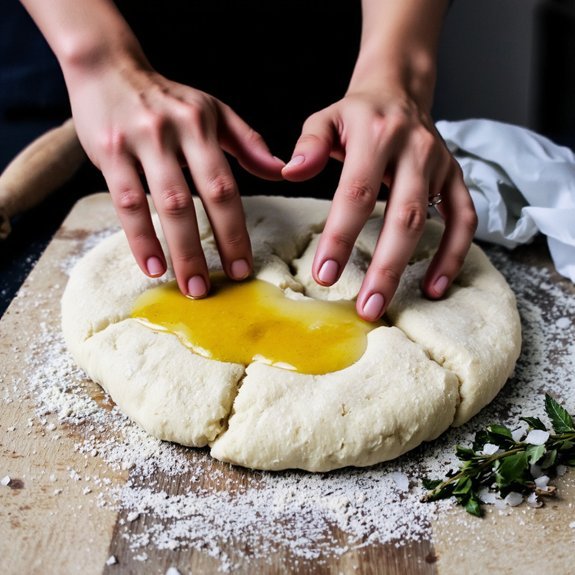 press quarter inch dimples uniformly