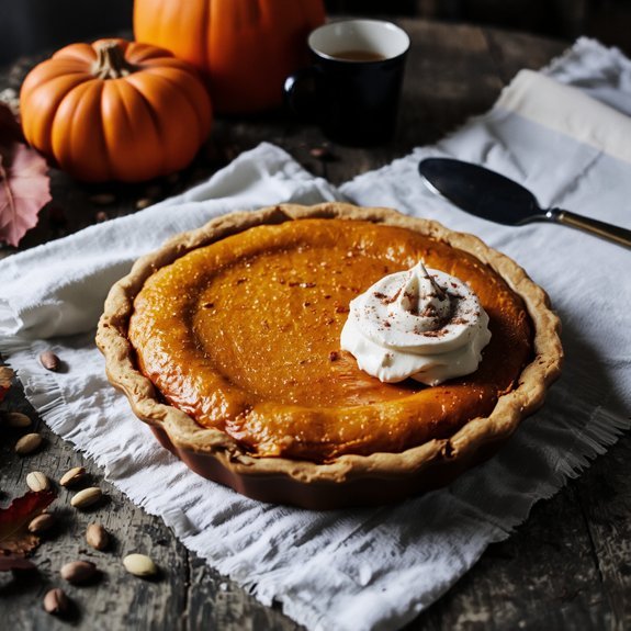 pure pumpkin custard pie