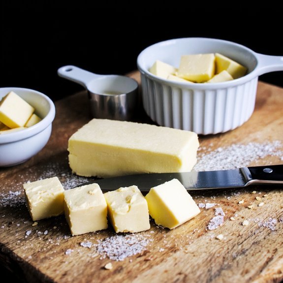 quarter inch butter cubes quickly