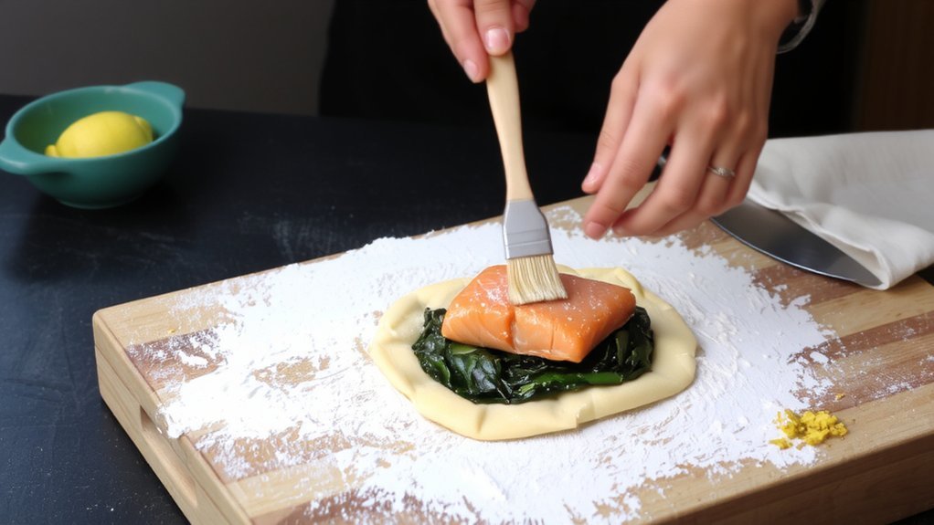 salmon pastry assembly instructions