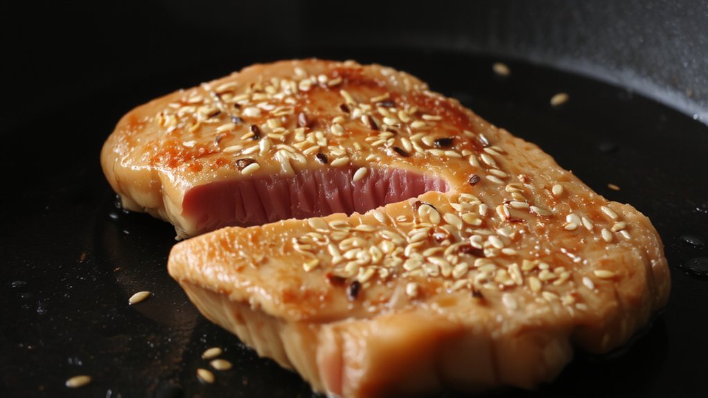 sear tuna for perfect crust