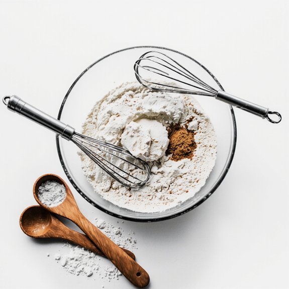 sift dry ingredients thoroughly