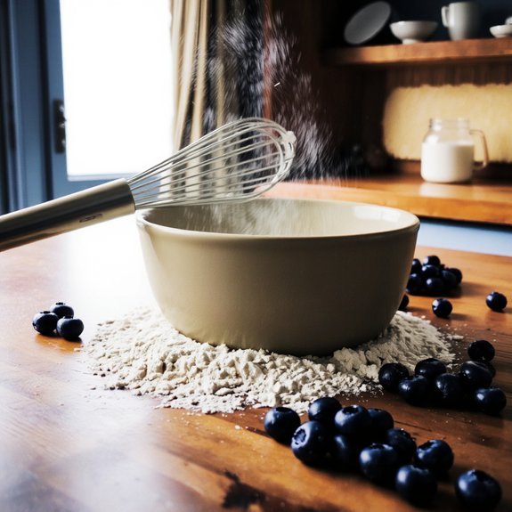 sift measure combine whisk