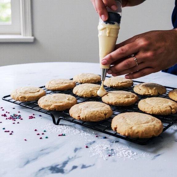 stenciled cookies tacky sprinkles