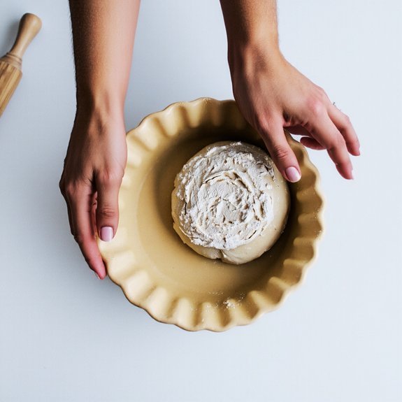 stretch dough crimp edges