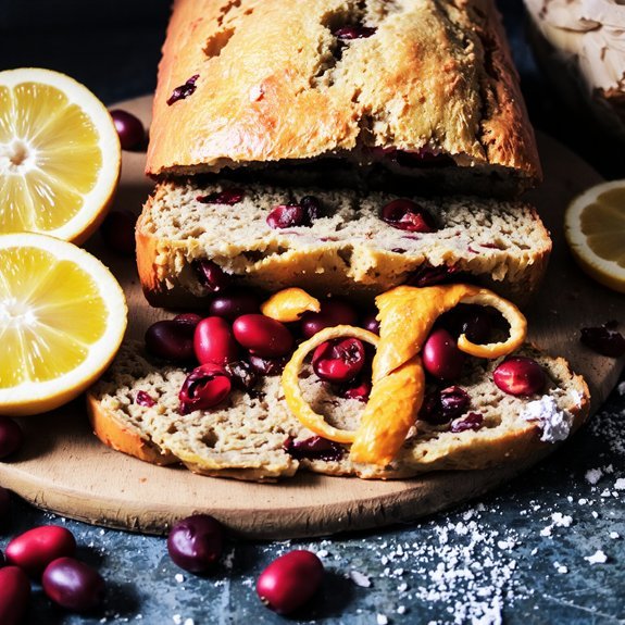 tart cranberries and oranges