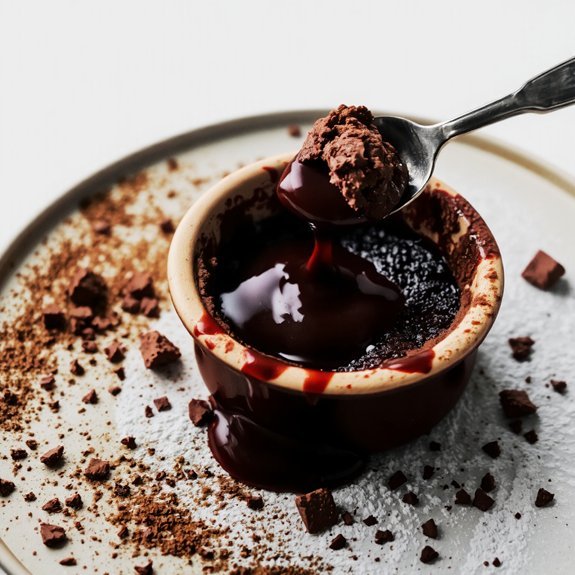 timed chocolate lava steps