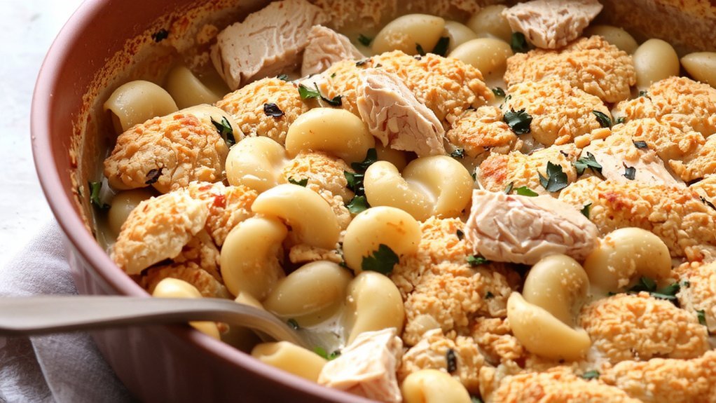 tuna casserole pasta preparation