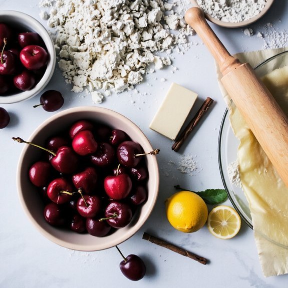 two pounds fresh cherries