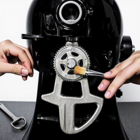 use food grade lubricant sparingly