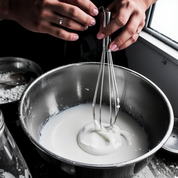 vigorous mixing develops structure