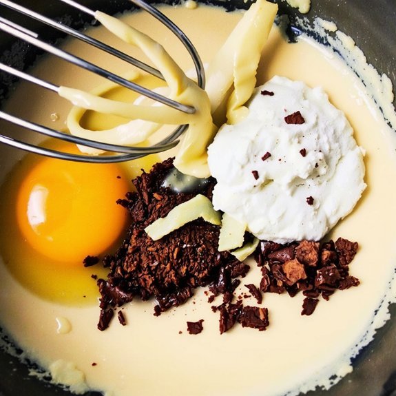 warm creamy emulsified mixture