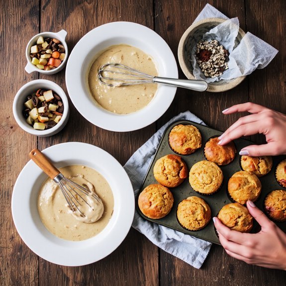 whisk fold bake 350 f