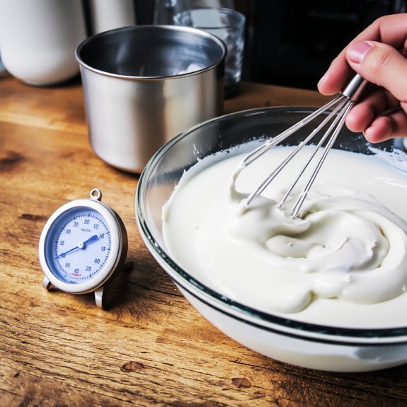 whisk heat pasteurize whip