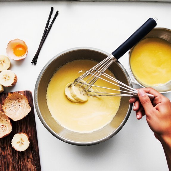 whisk temper strain chill