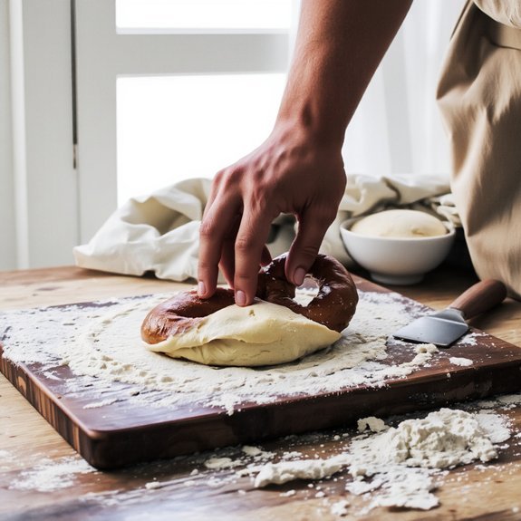 windowpane tested folded bulk fermentation