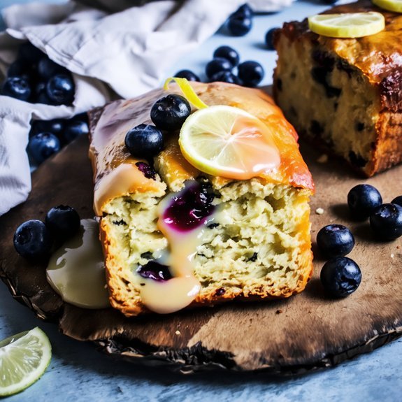 zesty blueberry quick bread